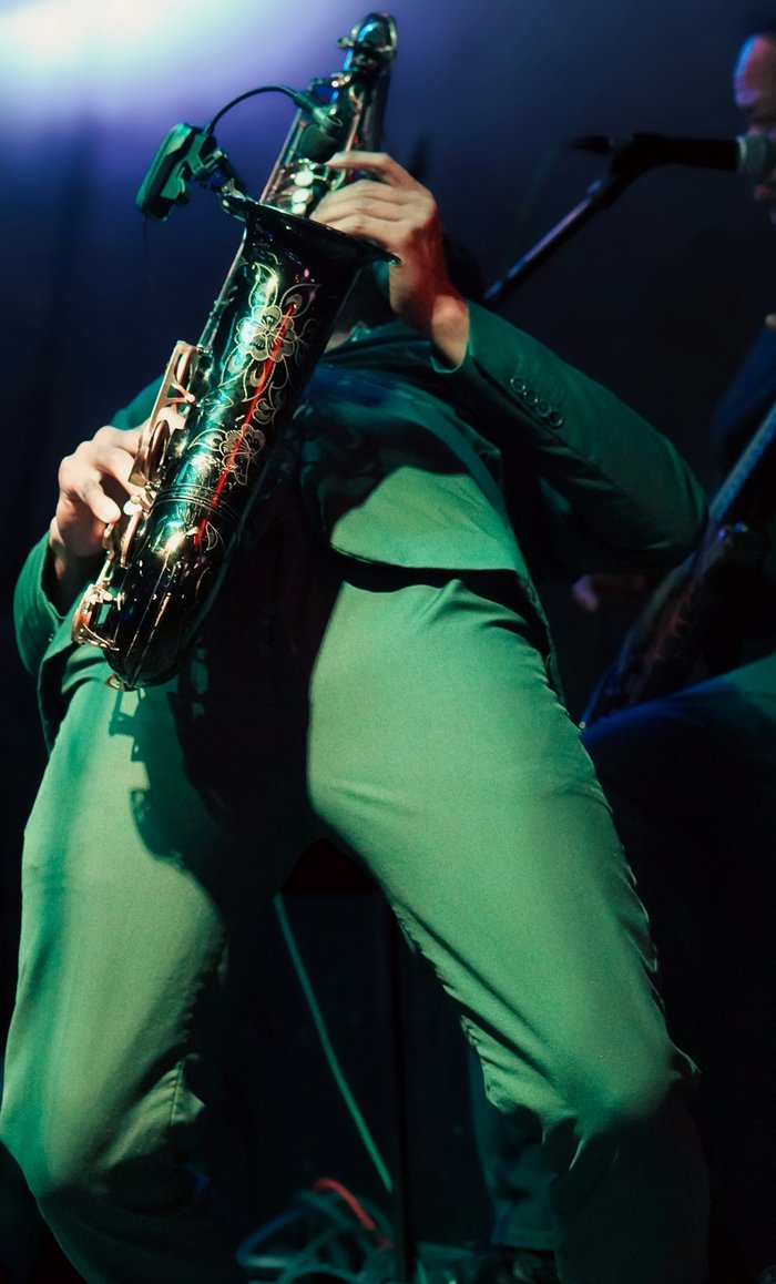 Sax playing with Party band Calgary
